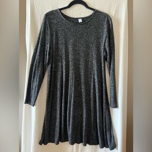 Old Navy Gray Knit Swing Dress sz M